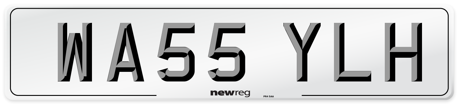 WA55 YLH Number Plate from New Reg